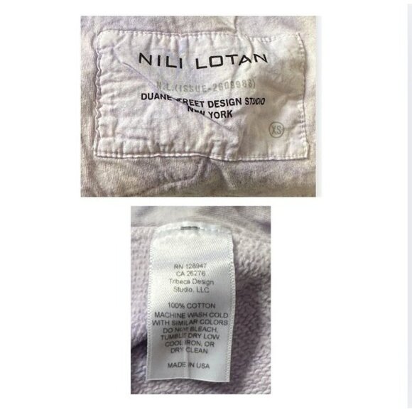 Nili Lotan Cropped Tie-Dyed Track Pants, Size XS,, New with tag - Picture 5 of 13